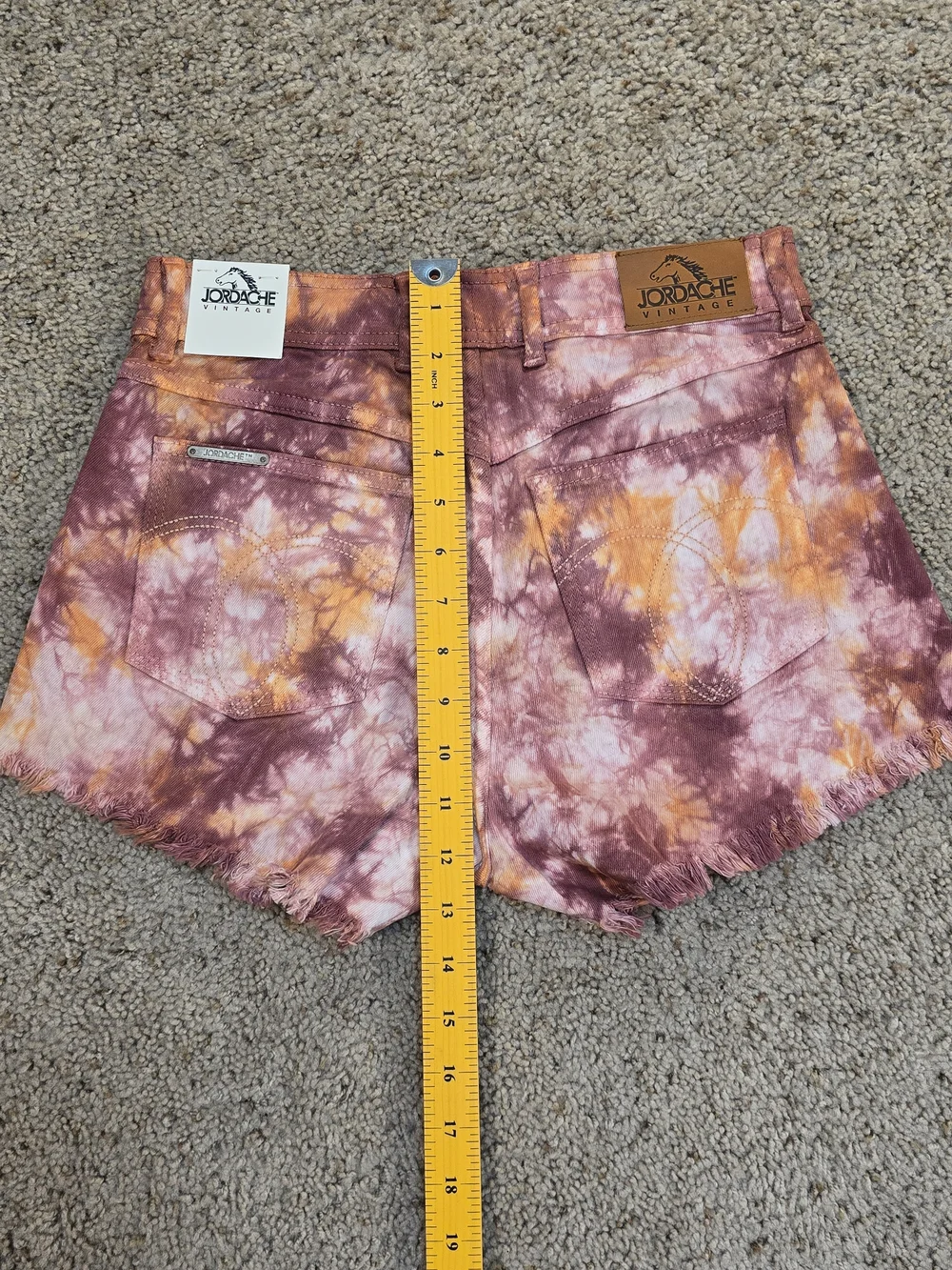 NWT Jordache Vintage Chloe High Rise Tie Dye Denim Shorts Size 27 ☀️